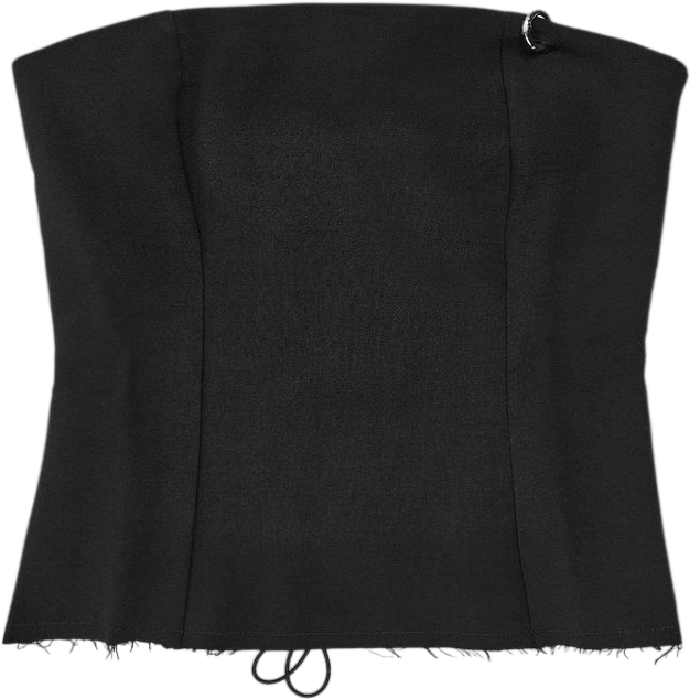 Tilma Top Black Wool Blend