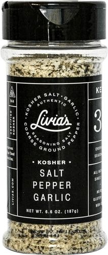 Livia's Salt Pepper Garlic Kosher Seasoning