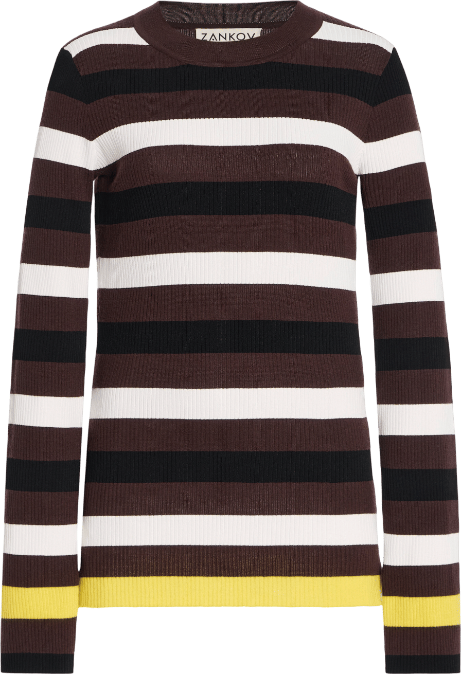 Zankov Cadanet Striped Wool Top