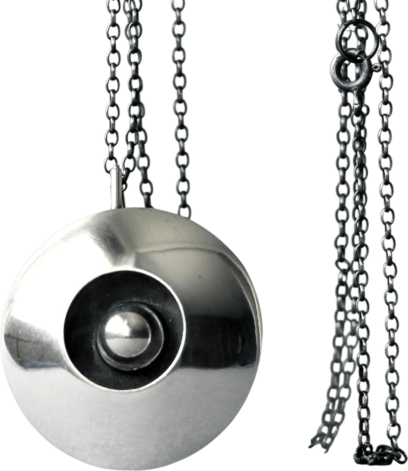 Sterling Silver Disc Pendant
