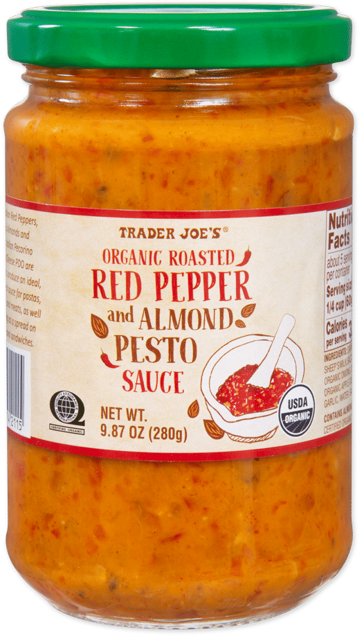 Trader Joe's Organic Roasted Red Pepper and Almond Pesto Sauce