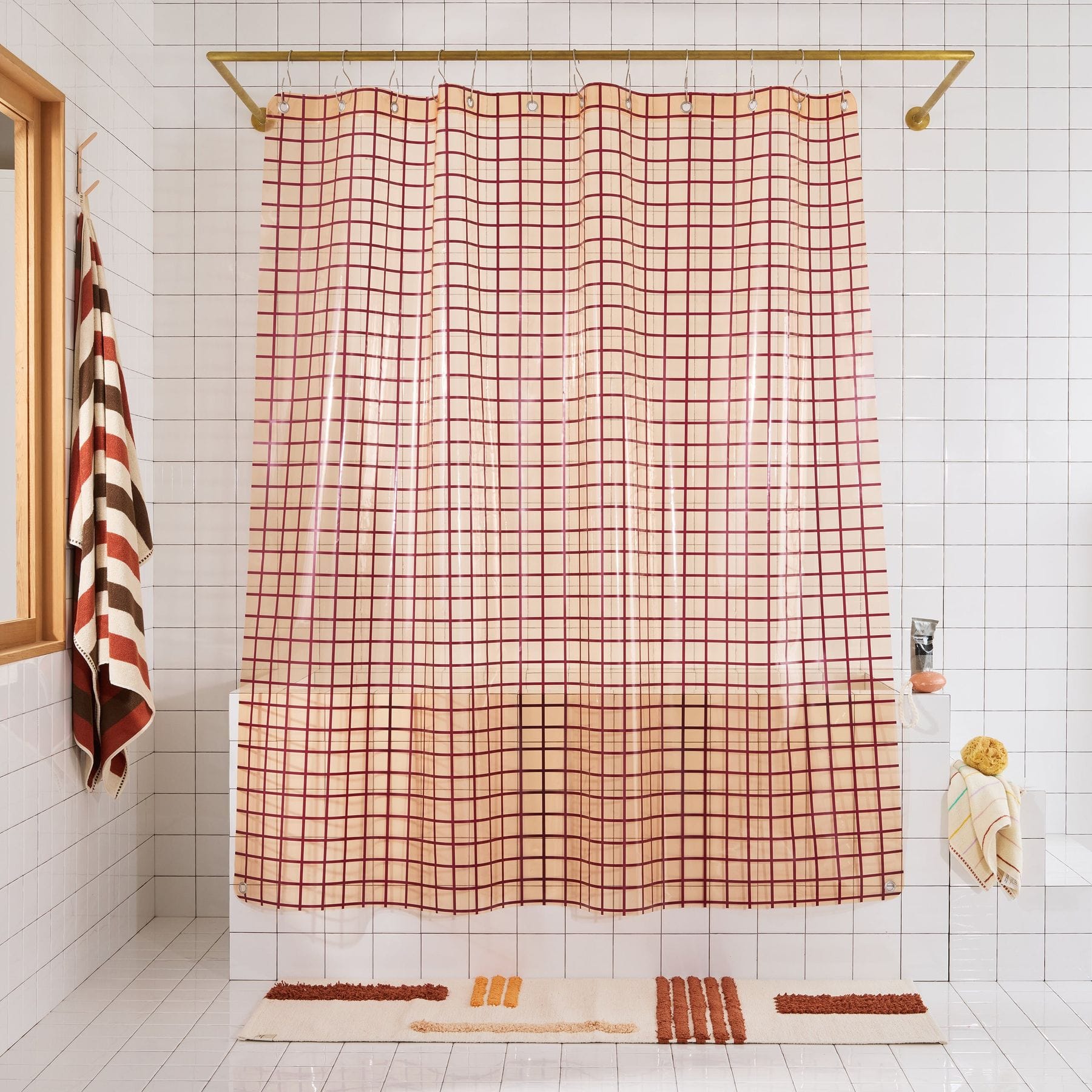 Sun Shower Curtain 2x2 in Cloud