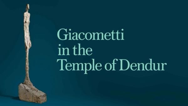 Giacometti in the Temple of Dendur