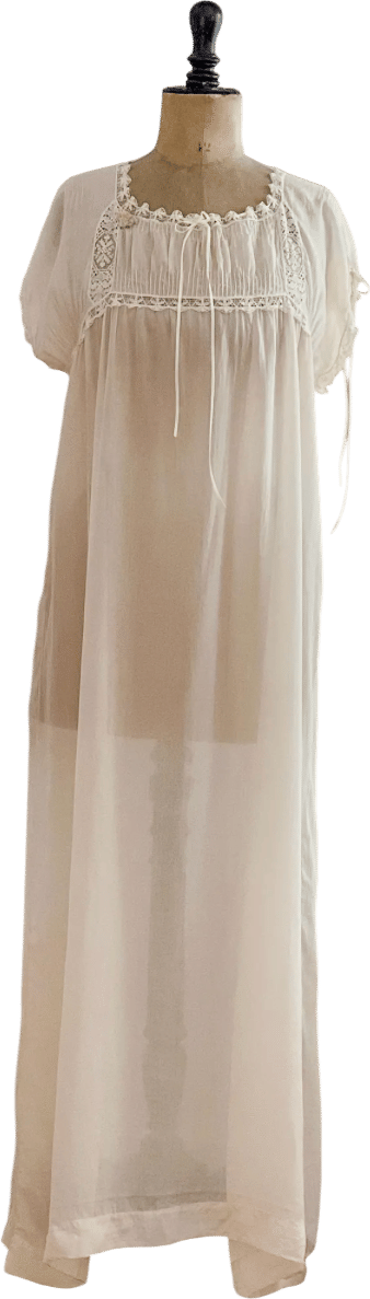 Vintage 1920s Silk Bridal Nightgown