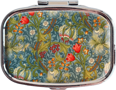 Vintage Floral Pill Box