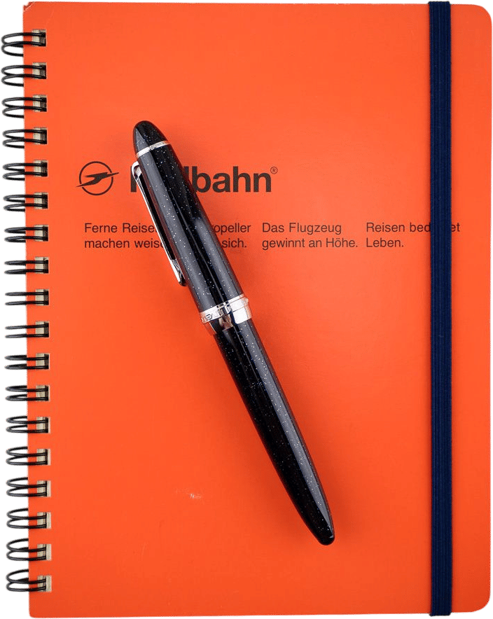rollbahn pink notebook