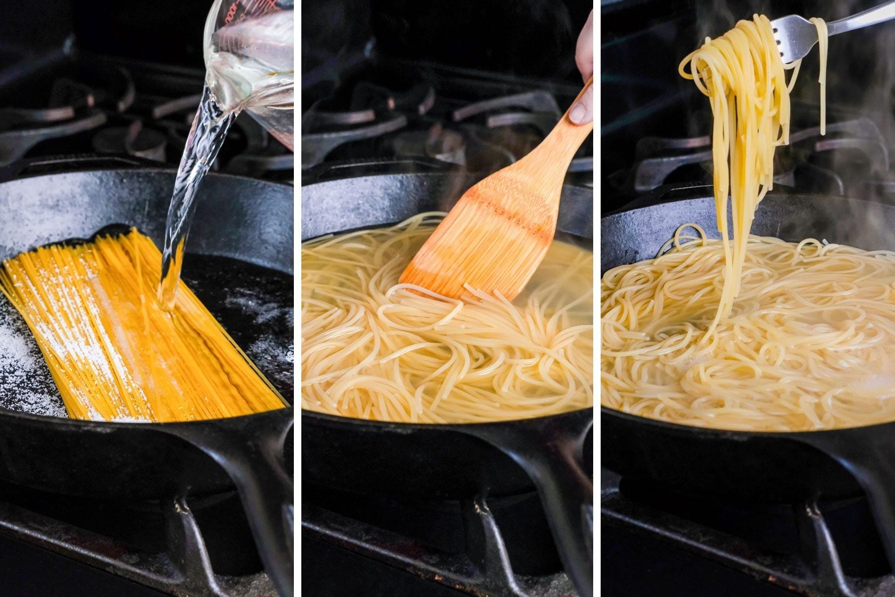cook your pasta in cold water*