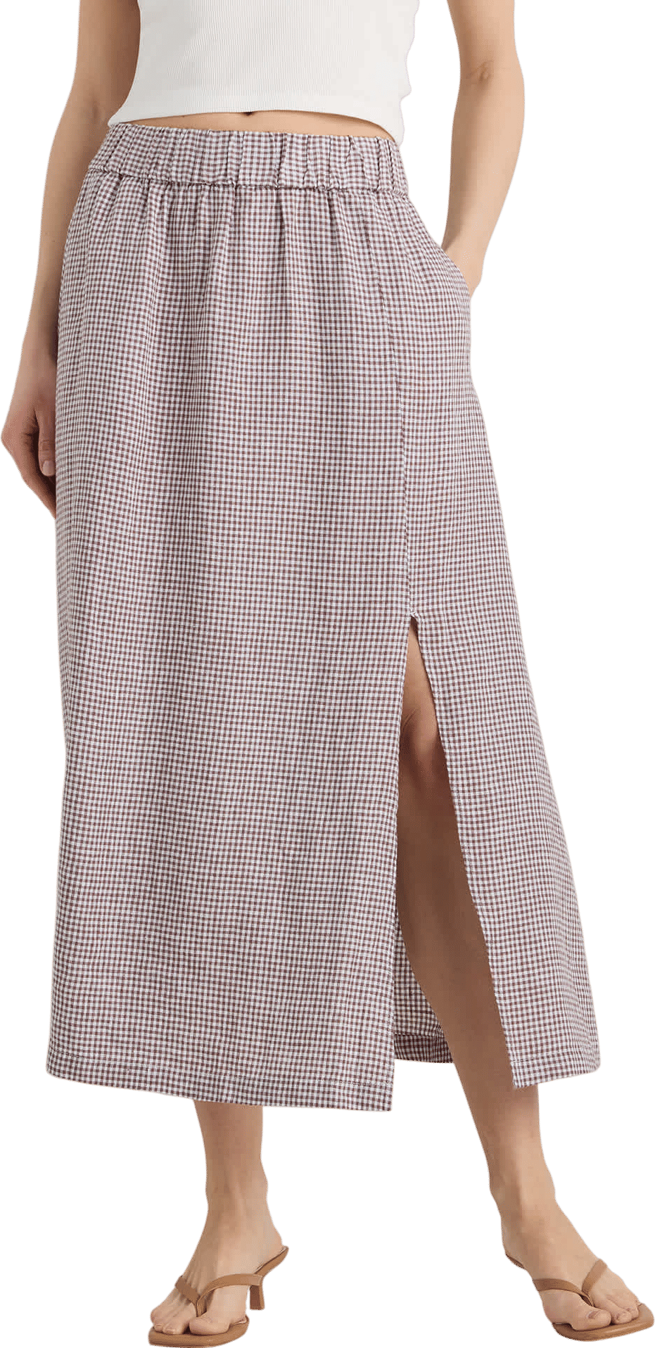 100% European Linen Maxi Skirt