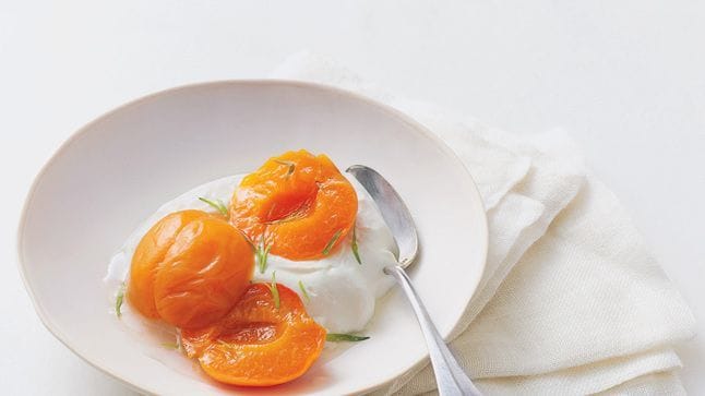 Easy apricot compote