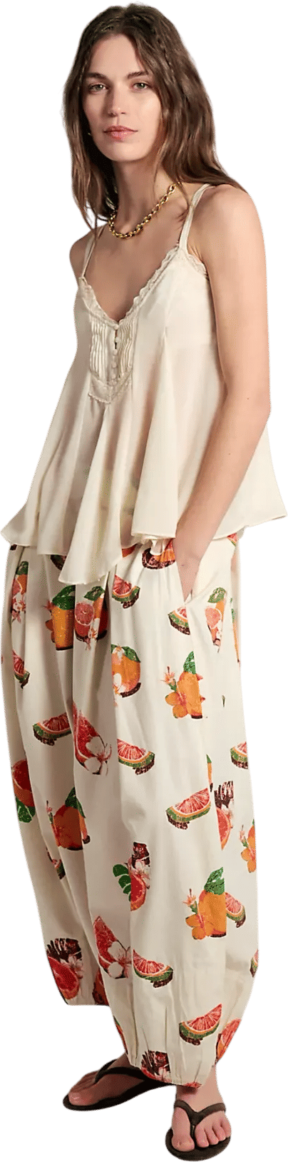 Free People Moonflower Printed Balloon Pants