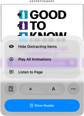 hide distracting items