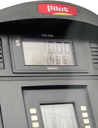 nailing the whole dollar at the gas pump
