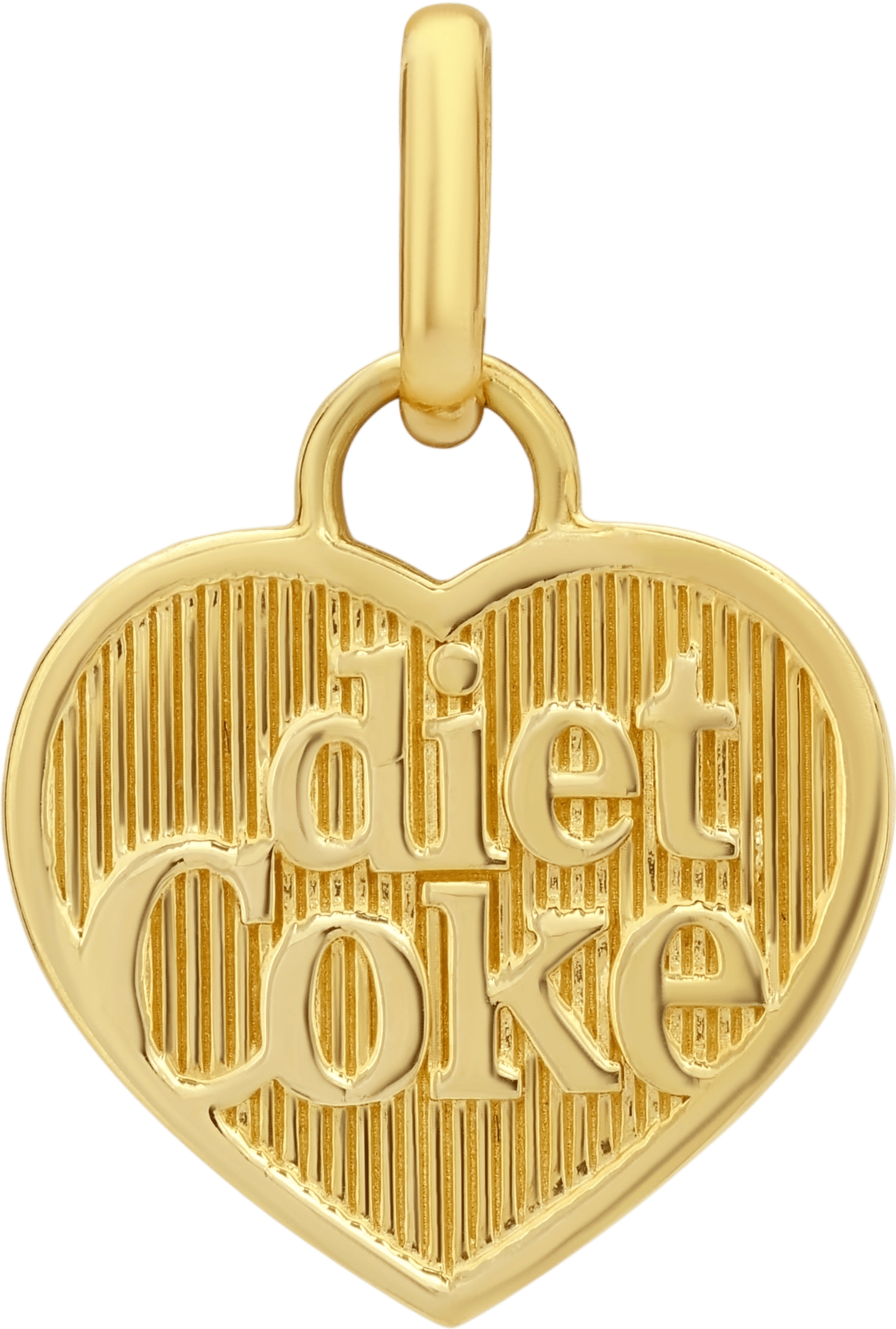 Diet Coke Double-Sided Heart Charm