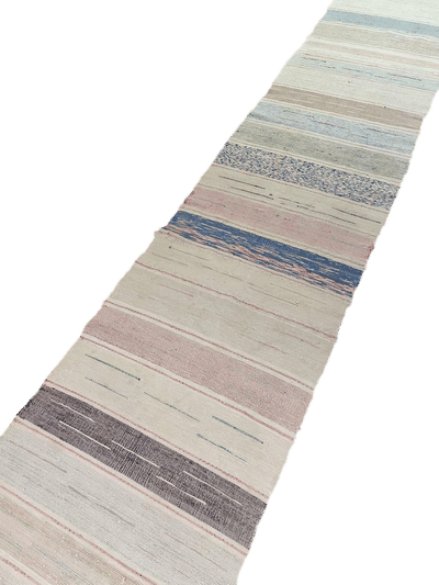 Vintage Hungarian Rag Rug Runner