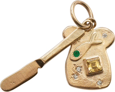 Sardine Toast & Knife Pendant
