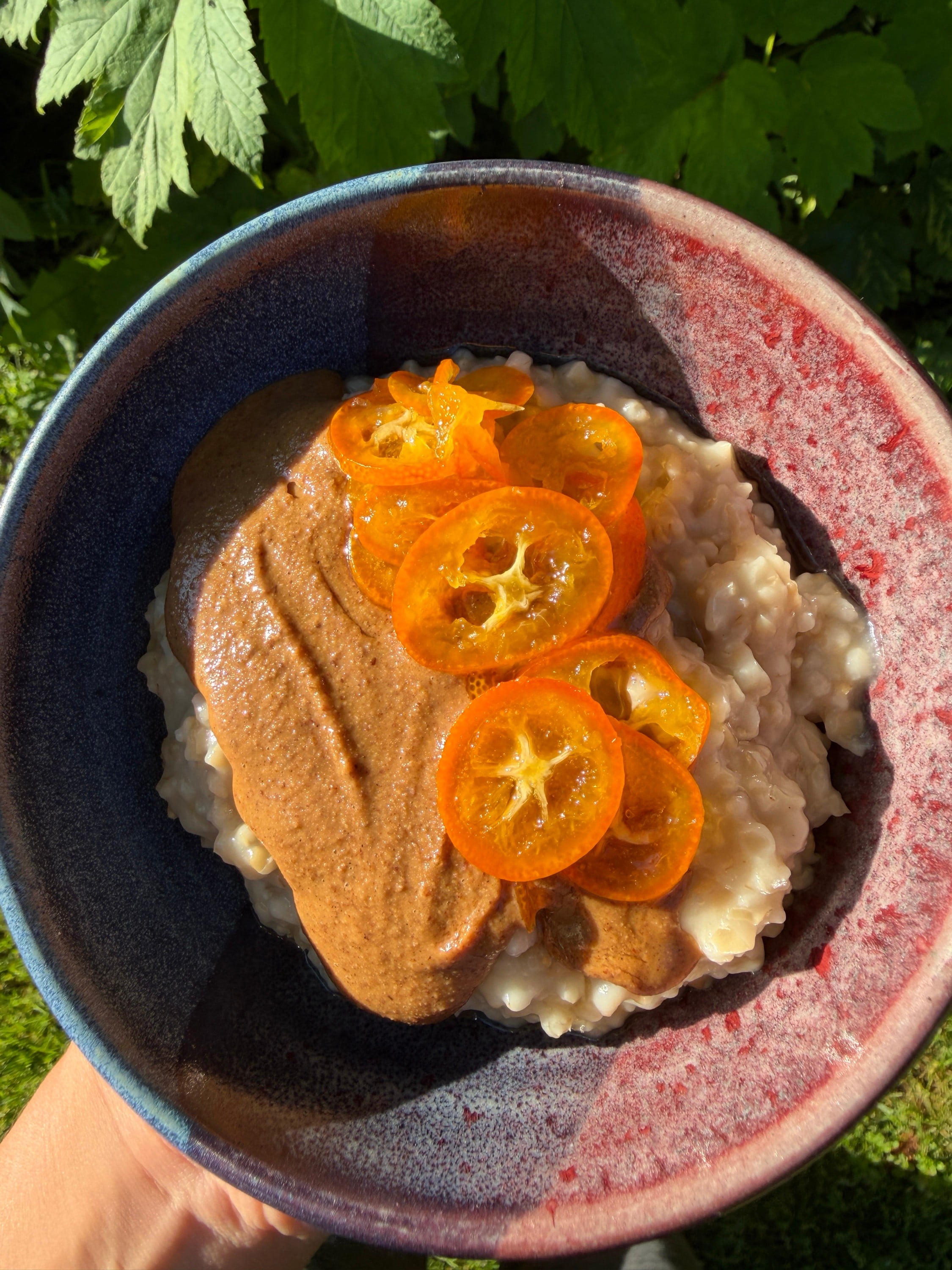 Creamy Steel-Cut Oats with Honey Soaked Kumquats