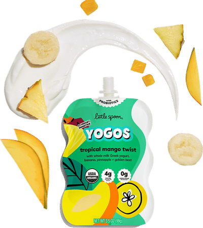 Yogos Tropical Mango Twist Yogurt Pouch