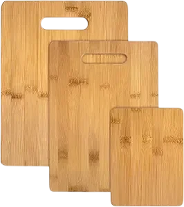 3-Piece Bamboo Cutting Board Set