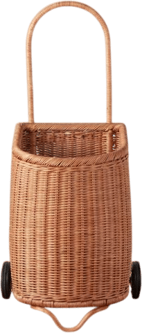 Lulu Wicker Market Cart