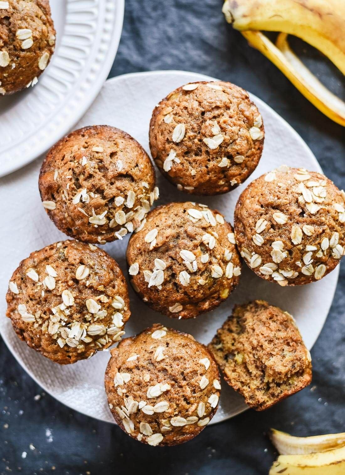 Healthy banana muffins