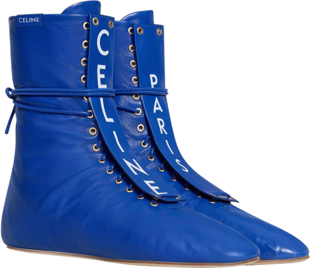BALLET HIGH - LACE-UP BOOT IN LAMBSKIN