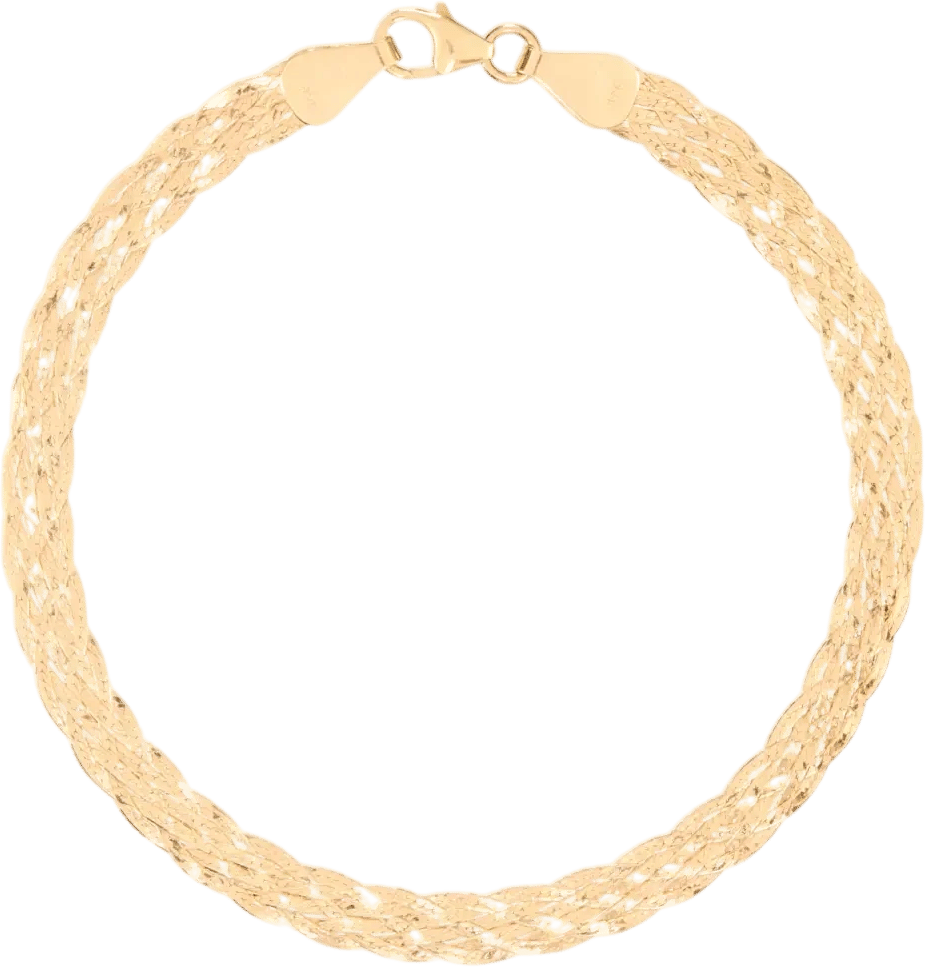 Grand Entwined Gold Bracelet