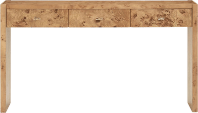 Burl Console Table