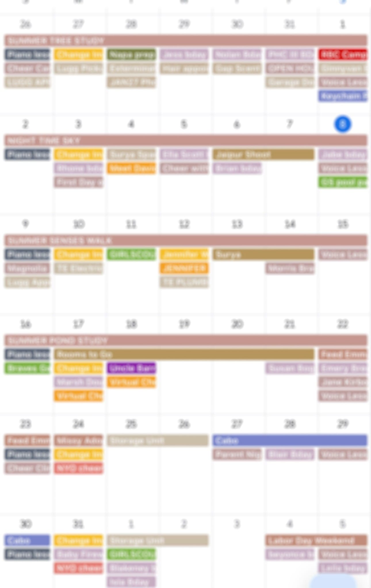 Putting it all in your Digital Calendar