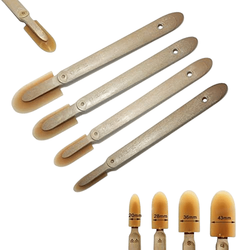 NADOBA Caulk Caulking Silicone Sealant Finishing Tool Spreader Spatulas Applicator Rubber Tools 4 Size Set