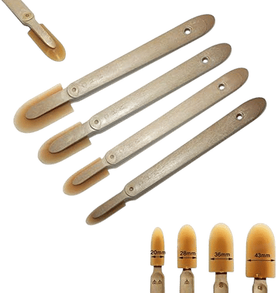 NADOBA Caulk Caulking Silicone Sealant Finishing Tool Spreader Spatulas Applicator Rubber Tools 4 Size Set
