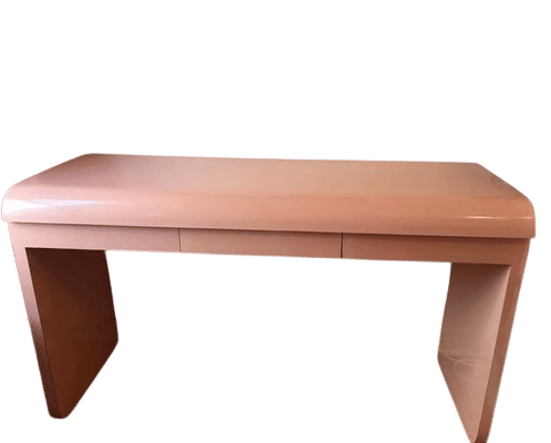 Dusty Pink 1980s Vanity Desk