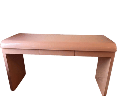 Dusty Pink 1980s Vanity Desk