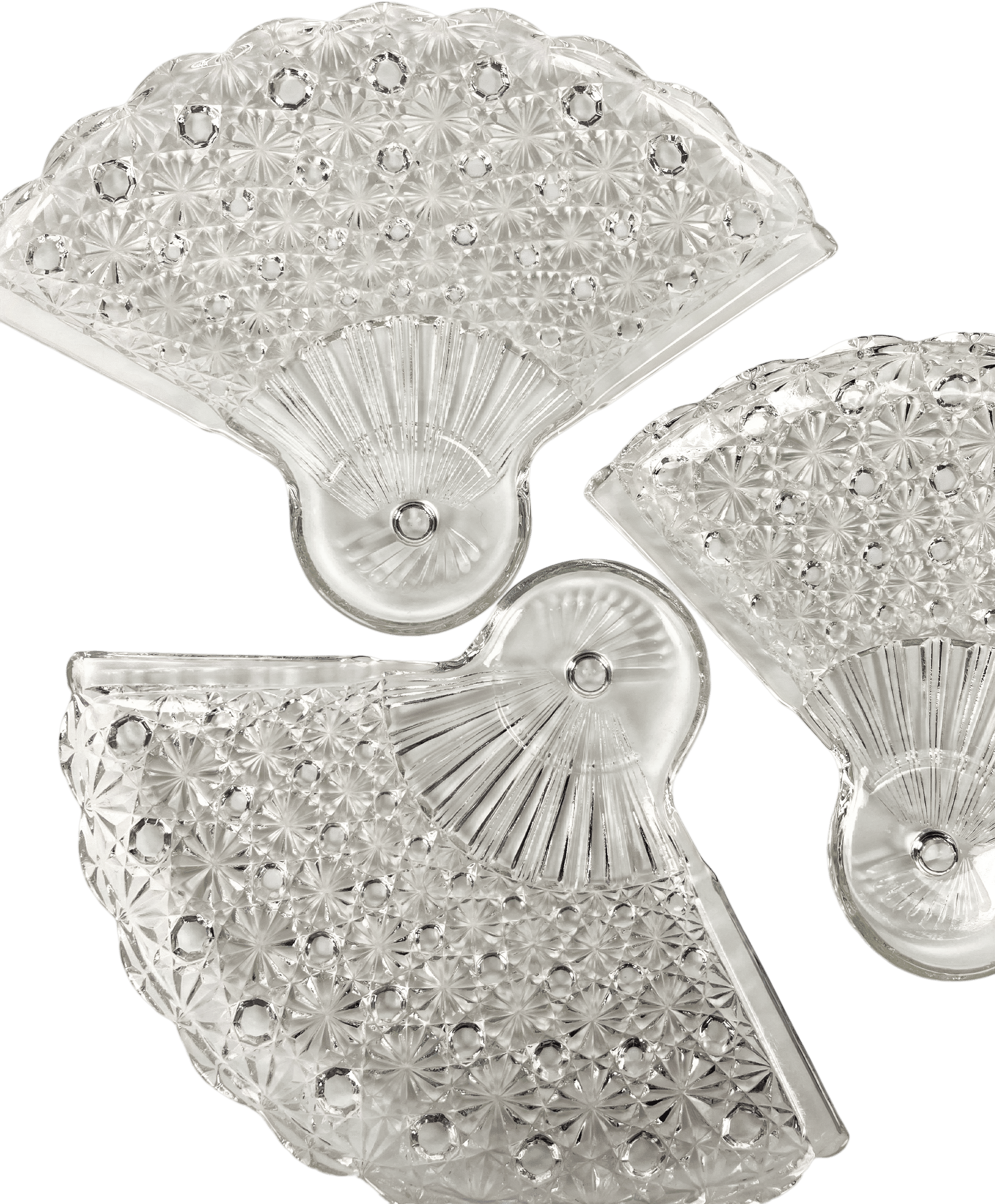 Glass Fan Plate Set