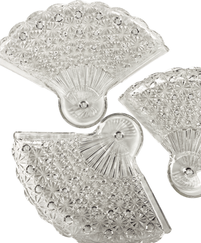 Glass Fan Plate Set