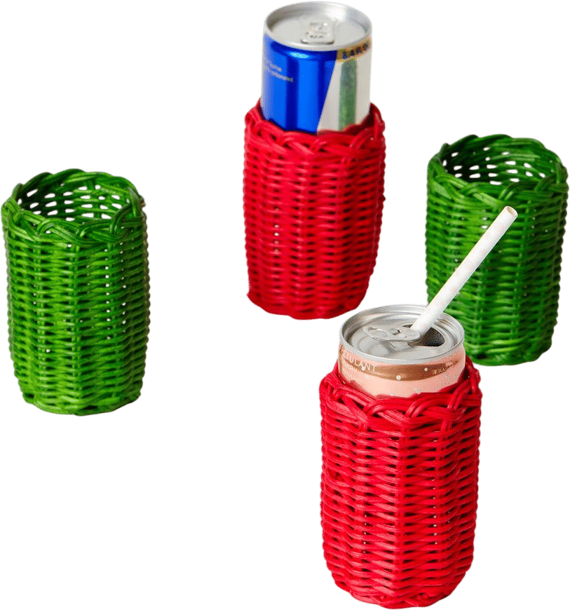 Wicker Slim Can Cover
