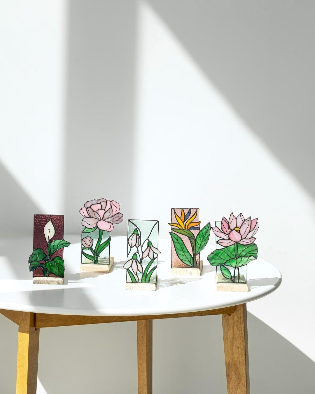 Real Stained Glass Candle Holder