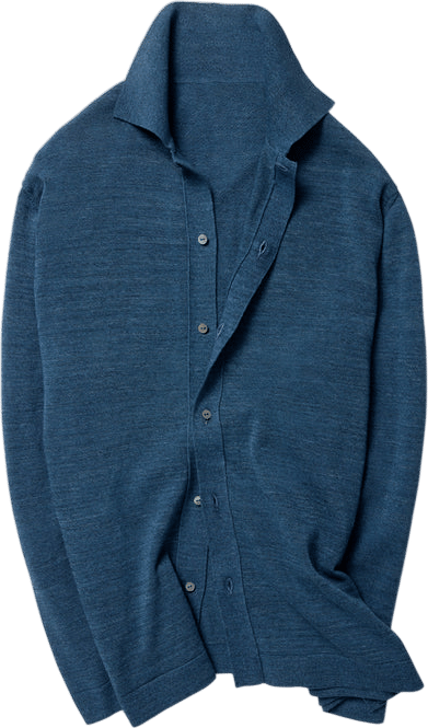 Stoffa Knit Shirt (Indigo Naturally Dyed Cotton)