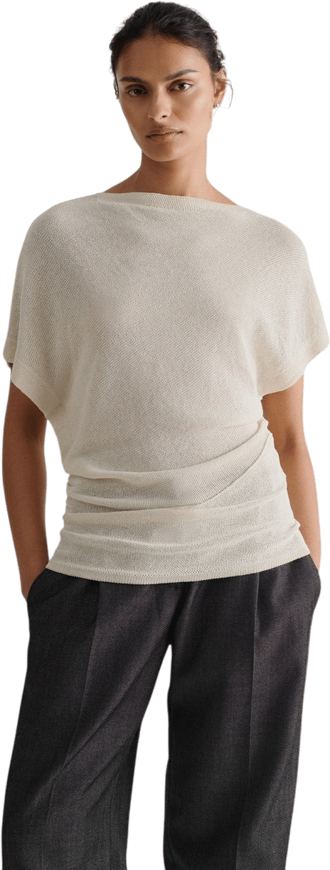 Women's Japanese Paper Yarn Twist Top