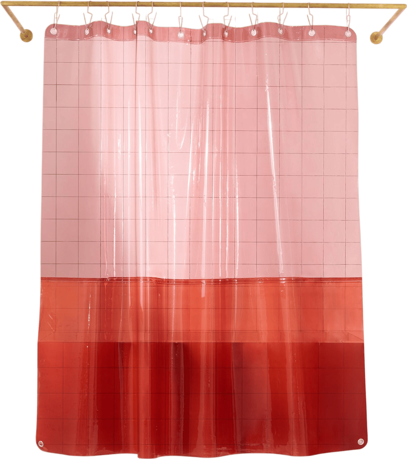 Sun Shower Pink Shower Curtain