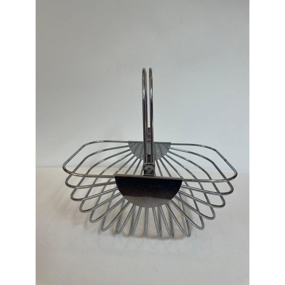 Late 1960s–early 1970s Chrome Wire Basket With Swing Handle Sculptural Design - Etsy