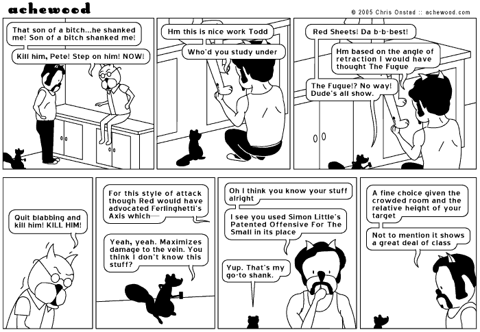 Achewood is a Comedy Parallel Universe