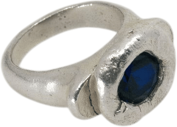 Soleilu Cairo Silver Ring with Zirconia and Sapphire