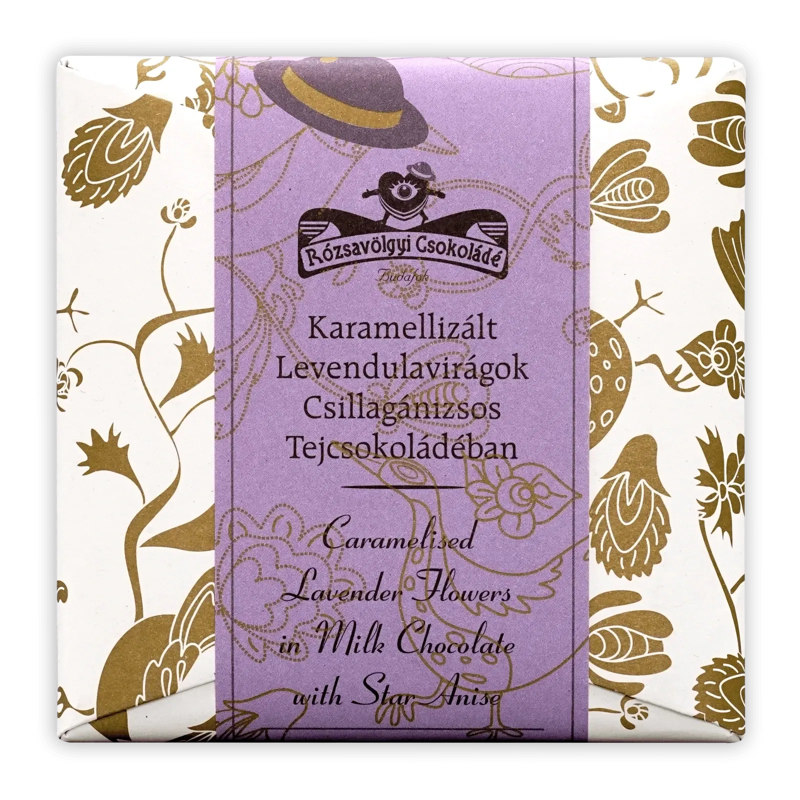 Milk Chocolate with Caramelized Lavender Flowers 40%