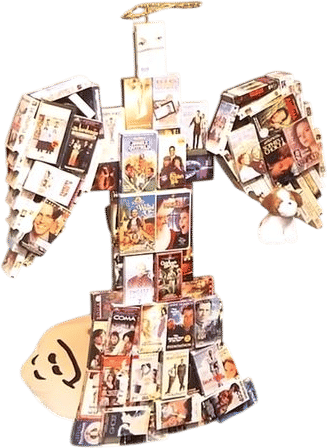 The VHS angel from the 13th Annual On Cinema Oscar Special