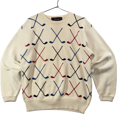 Vintage Pringle of Scotland Hockey Crewneck Sweater
