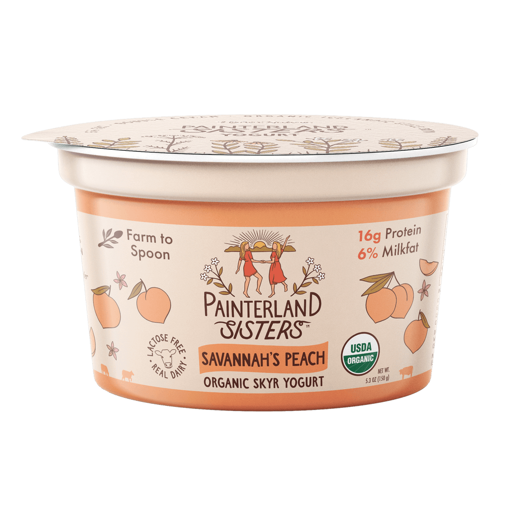painterland sisters savannah’s peach yogurt