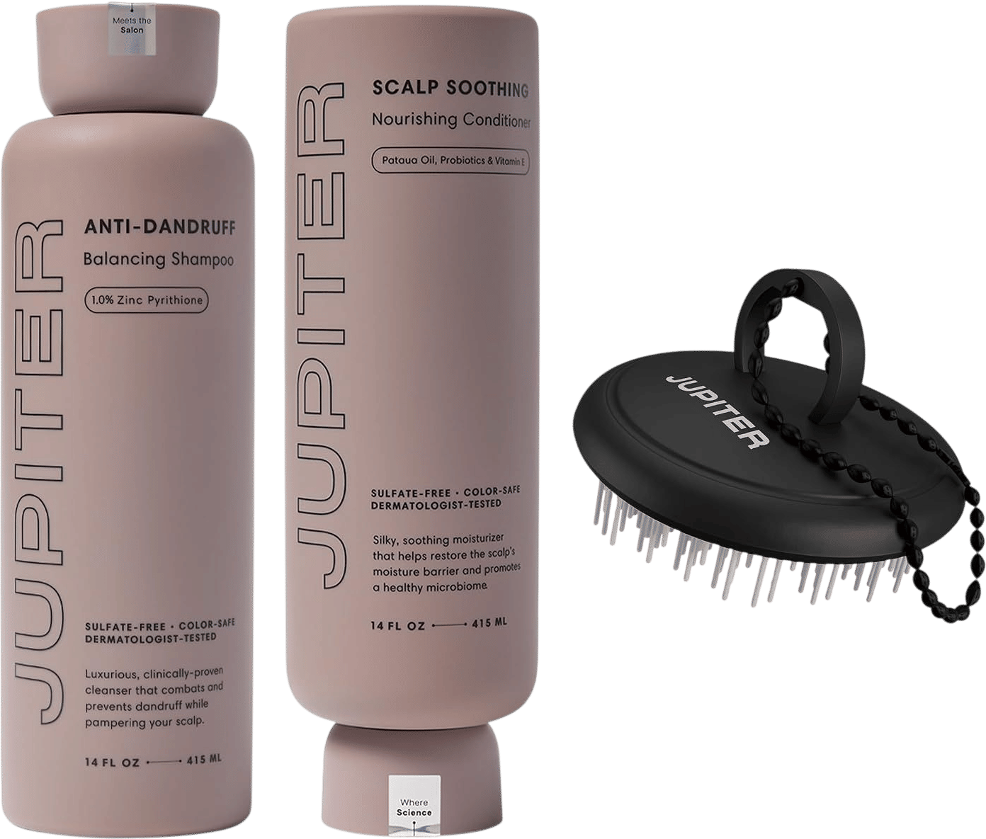 Balancing Shampoo, Nourishing Conditioner, and Scalp Scrubber Set