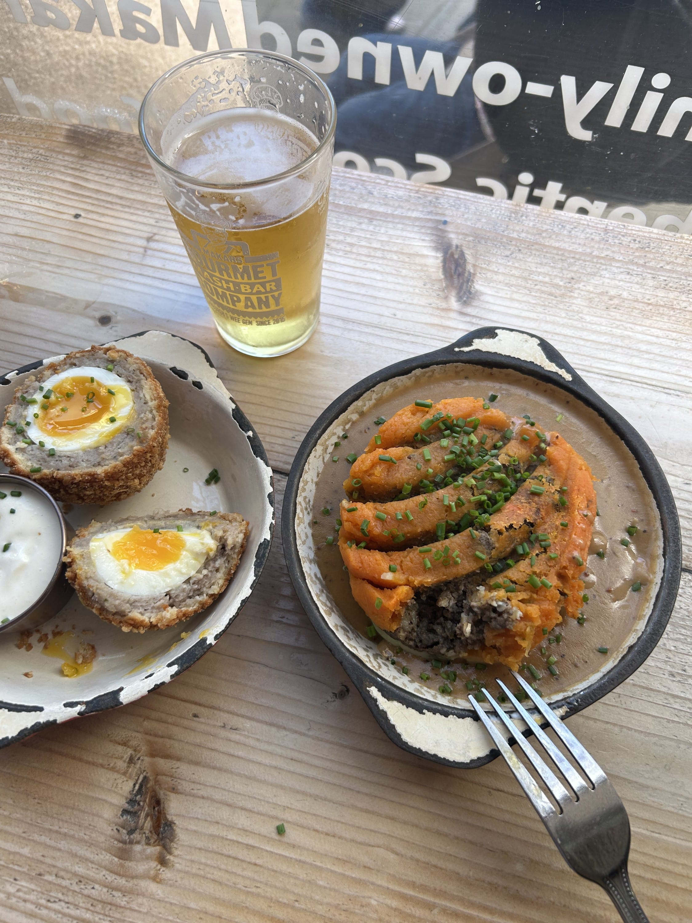 Actually eating haggis