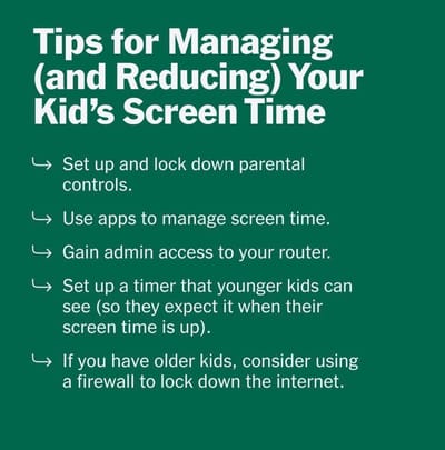 10 Tips for Managing Kids' Screen Time