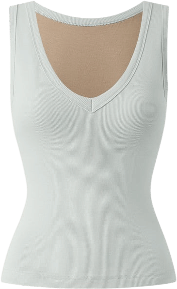 OGLmove Stretchy V-neck Cotton Bra Tank